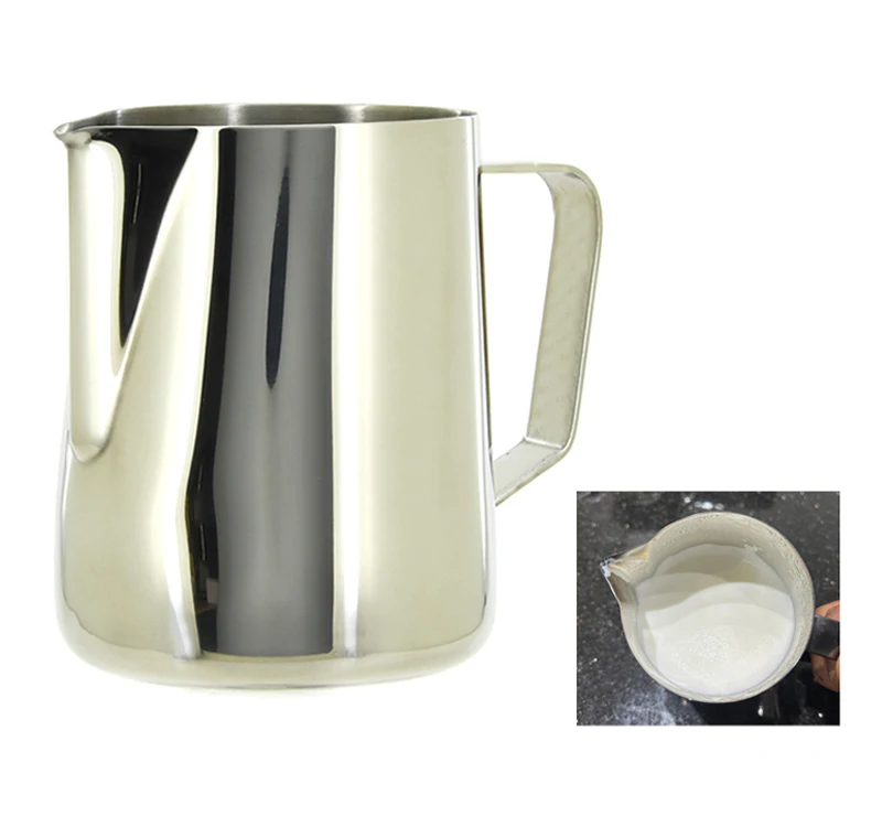 steel latte frothing barista tool latte art  Arab Sharp Spout steam  metal milk frothing pitcher Jug