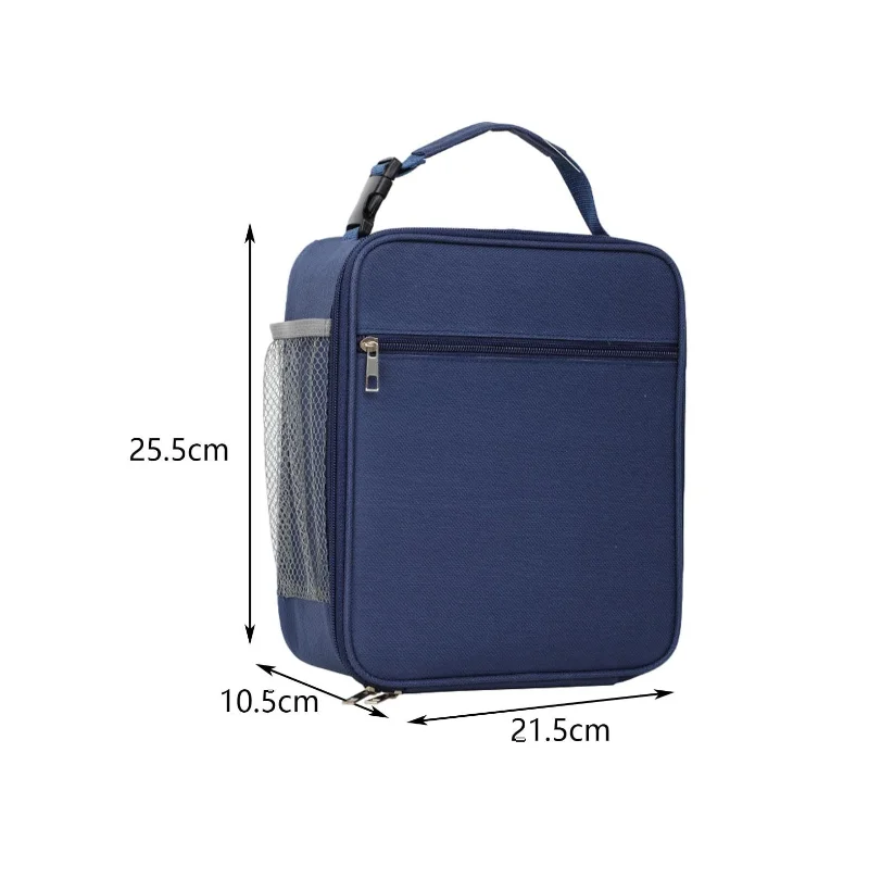 Wholesale Cheap price Plain Insulated PolyesterLunch Cooler Bag for Men Reusable Oxford Meal Lunch Bag for Outdoor