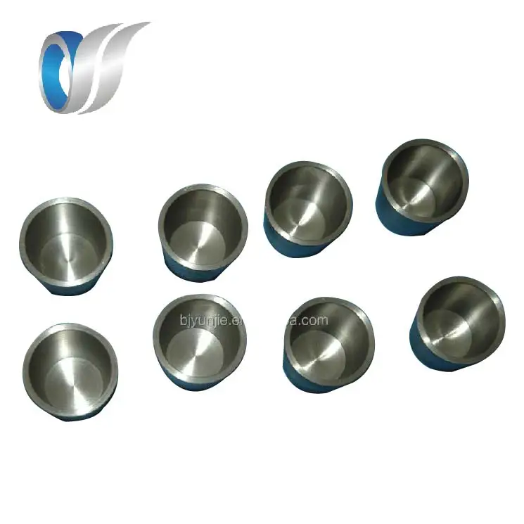 Hot-selling 100ml hot sale 99.6% factory price Gr2 Gr5 titanium crucible
