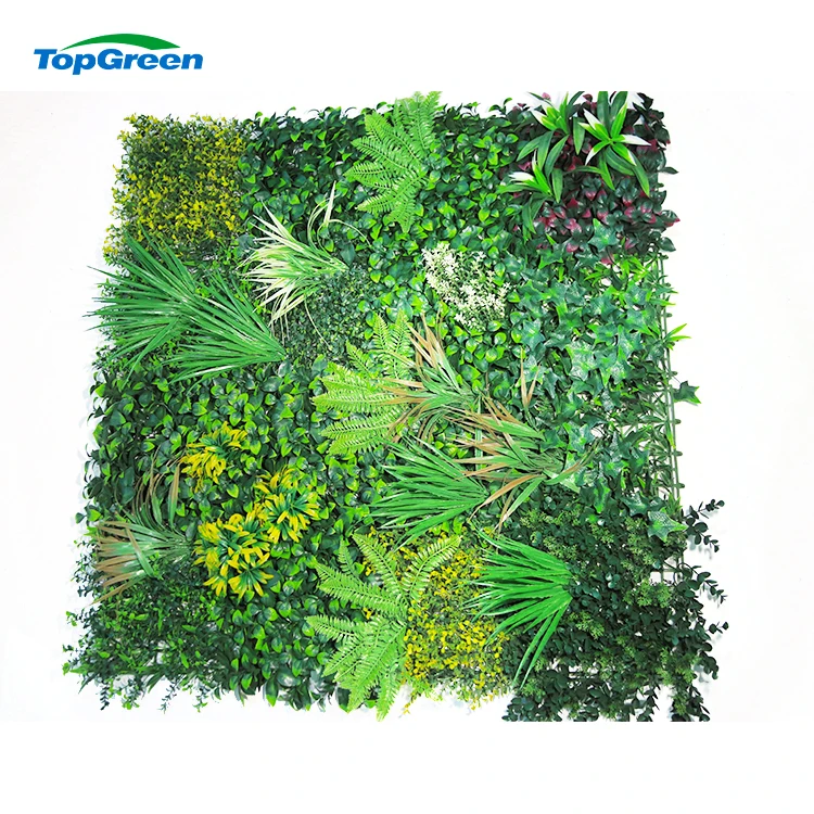 Green wall plants wall artificial silk  Anti UV Outdoor Artificial Plant Wall