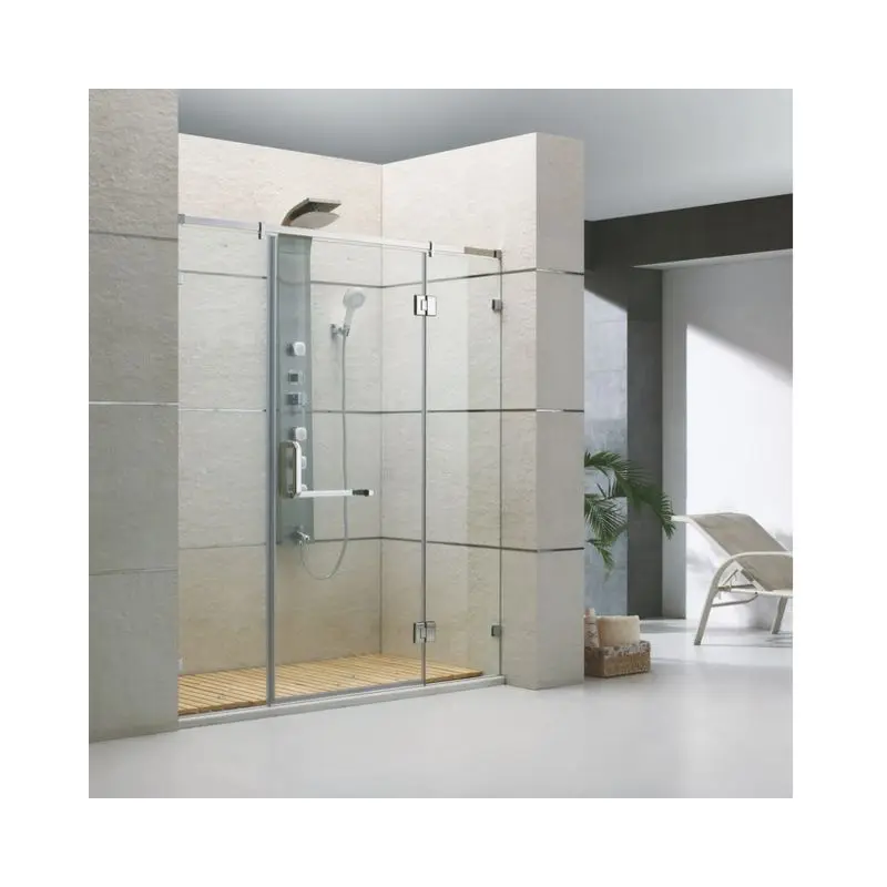 Top Seller Corner Entry Small Shower Cain 8mm Long Adjustment Glass Door Modern Shower Enclosure
