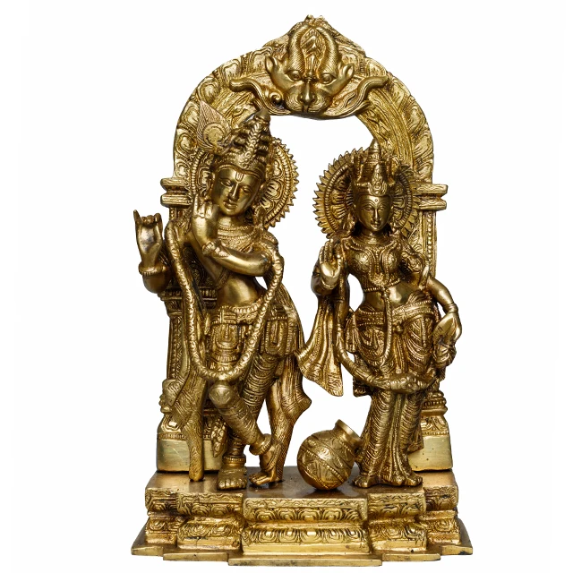 Radha Krishna Statue  Brass