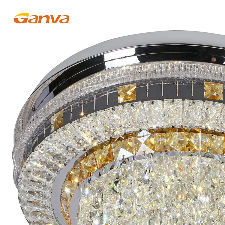 High Quality Luxury Style Home Decorative Living Room Iron Glass Ceiling Light