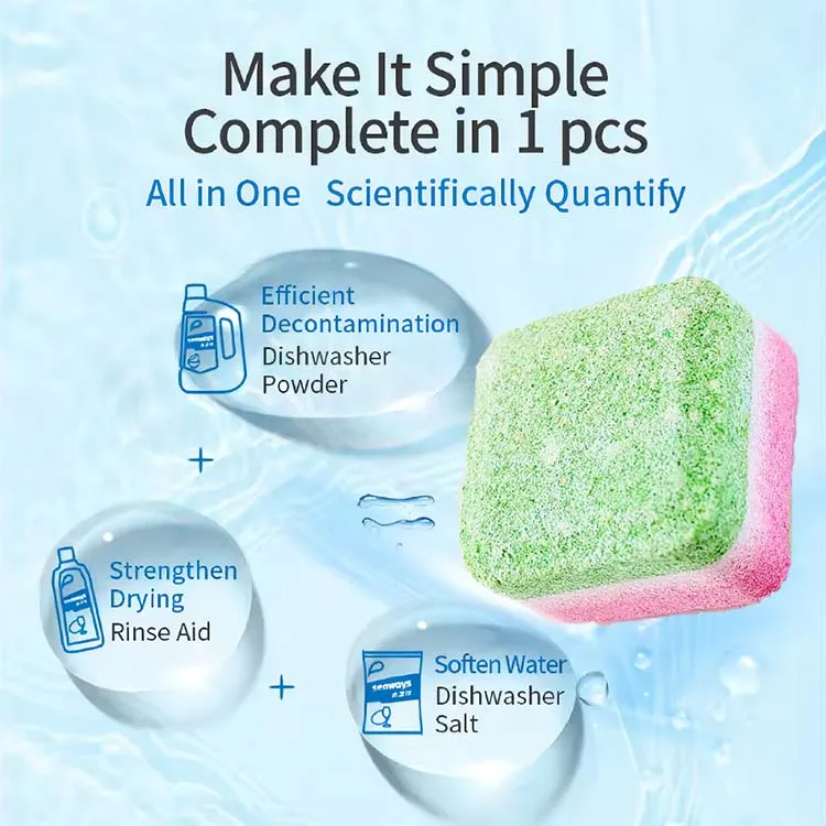 Natural Eco-friendly Fragrance Free Dishwasher Detergent tablets Biodegradable Dishwashing Detergent tablets
