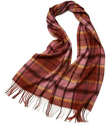 Winter Ladies Pure 100% Cashmere Scarf Luxury Long Tassel Wool Stoles Scarf For Women Camel Printed Scarf