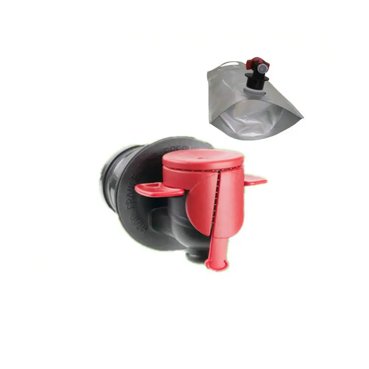 Custom Liquid water aseptic fruit juice plastic tap bag in box 5l red wine valve