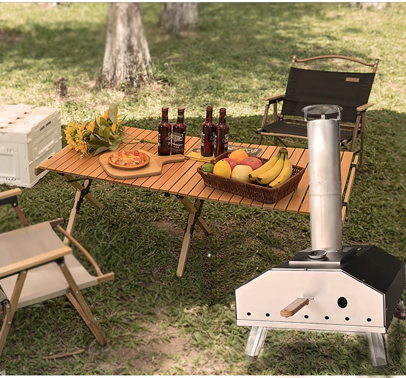 Party essentials portable  outdoor fast heating pizza oven wood fire brick oven pizza