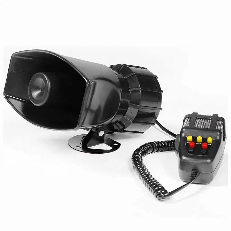 Wholesale Car Alarm Horn Square Mouth 7 Tone 12v 100w Recording Megaphone Speaker Factory Direct Sales