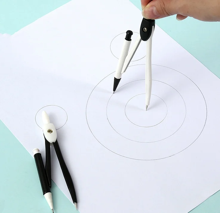 Stationery Drawing Circles Mathematics Pencil Compass Compasses Student Math Drawing Compass With Lead Core Geometry Tools