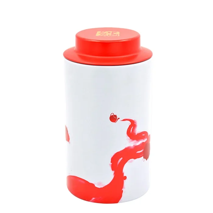 
Food Grade Round Empty Metal Tin Tea/Coffee Tin Box/Metal Tin Tea Tin Box with Airtight Lid 