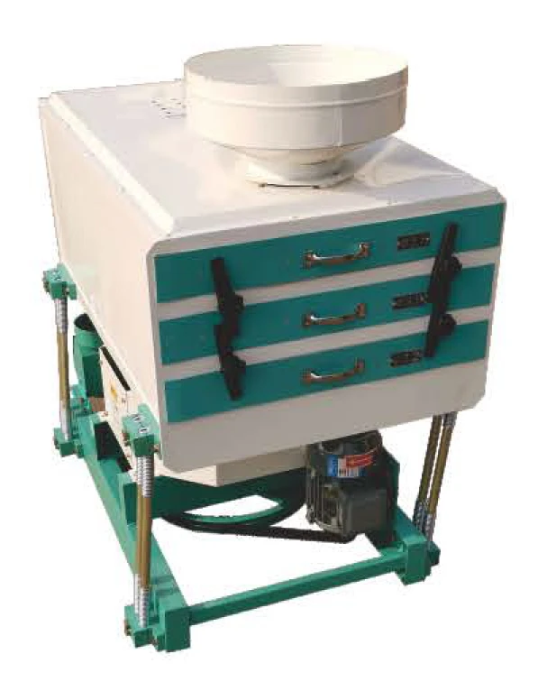 Rice milling grain cleaning and grading machine with cleaner and destoner