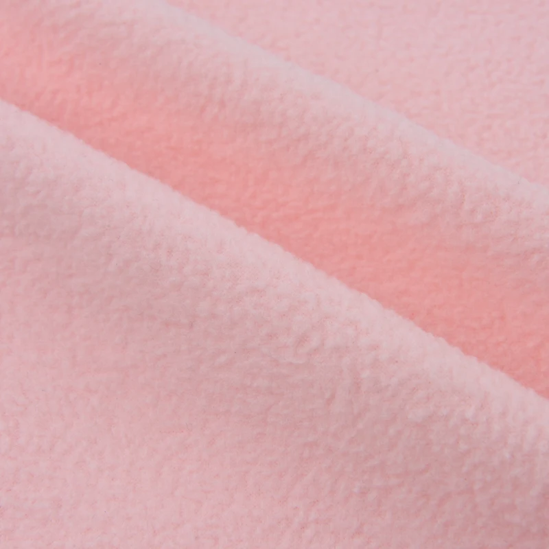 Multicolor Fleece Microfiber 100%polyester Solid Two Side Knitted Polar Fleece Fabric for Garment