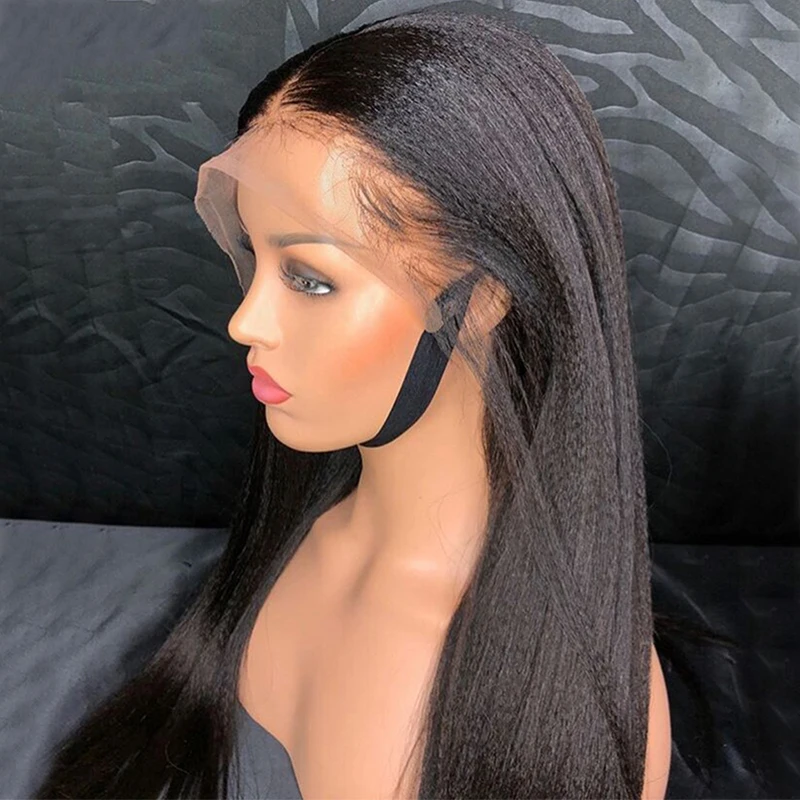 Wholesale Yaki Straight Swiss Full Lace Wigs With Baby Hair 150% Density Hd Full Lace Human Hair Wigs Glueless Full Hd Lace Wig