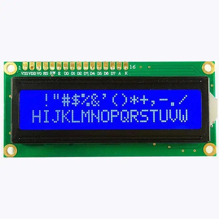 16*2 16x2 Character monochrome LCD 1602 Display Module with bule backlight