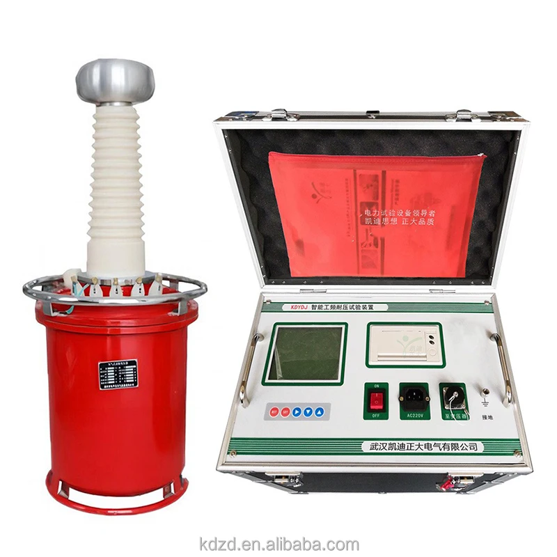high voltage puncture hi-pot 100kv ac hipot tester Digital SF6 Gas Type HV Testing Transformer