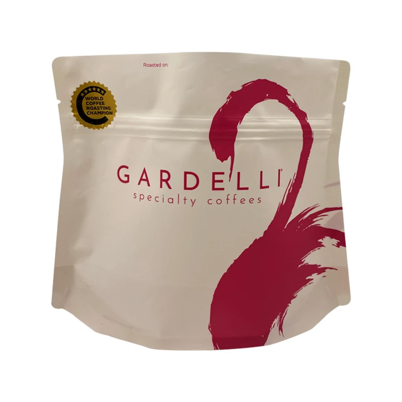 Wholesale Matte Color 100g 150g 250g 500g  Shape  Reusable Zipper Standing Up Snack Coffee Beans  Packing Bags