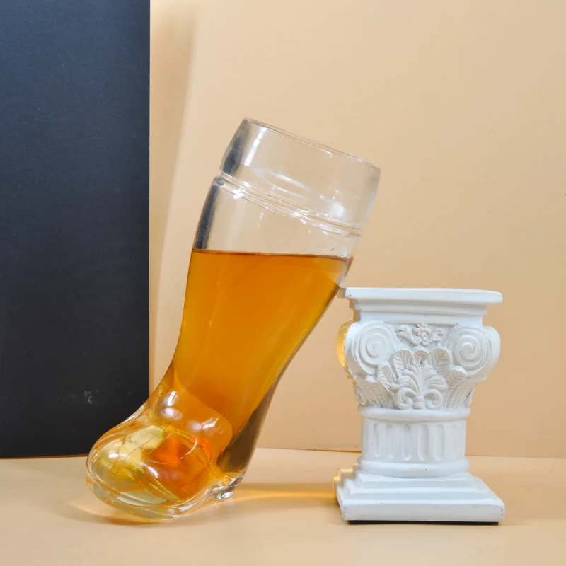 Unique Boot Shape Glass Cup Beer Glasses 600ml Wholesale