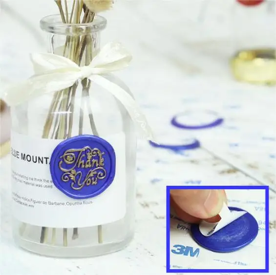 Круглые наклейки с восковой печатью клейкие точки двусторонняя клейкая лента для печати 3 мс