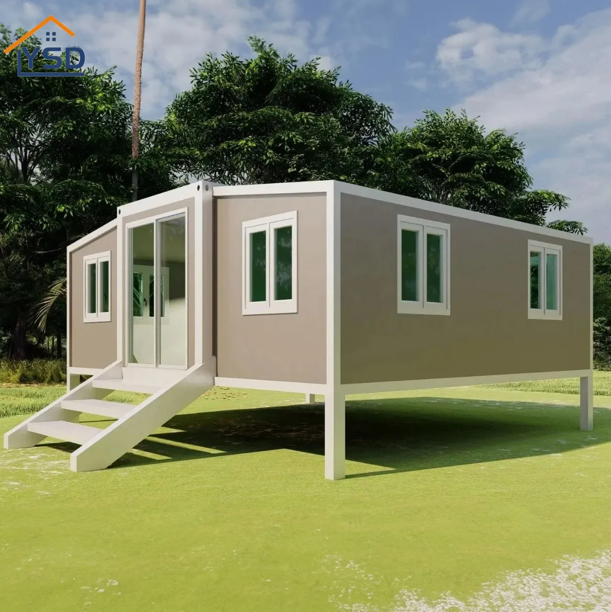 Mobile Home 2 Bedroom Portable Living Container House Australia 20ft 40ft Expandable Container House