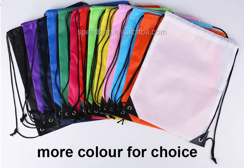 drawstring bag custom logo draw string polyester waterproof custom backpack drawstring bag