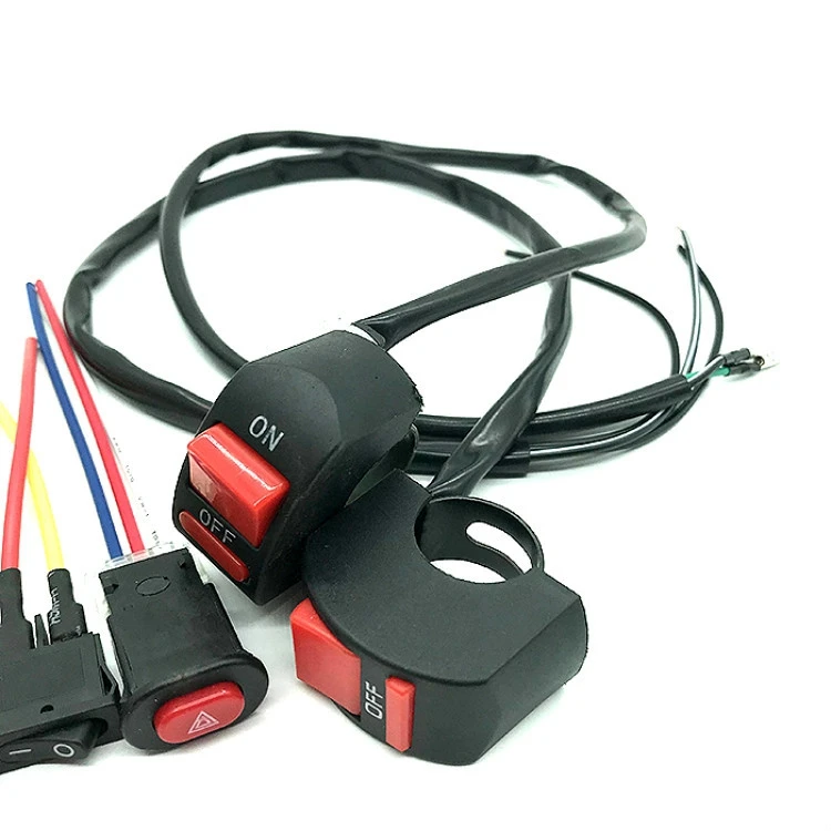 
Motorcycle Oil Pressure Switch Refitting Handlebar Switch Motorcycle Three Wire Knight Refitting Fan Double Flash 