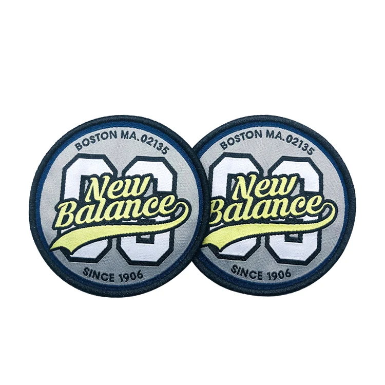 Crest Patches with Hook backing Design Custom Pattern Name Logo Clothing Damask Woven Emblems Patches