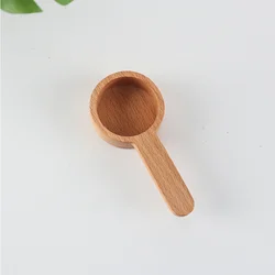 Custom logo packing box wooden coffee measuring spoon