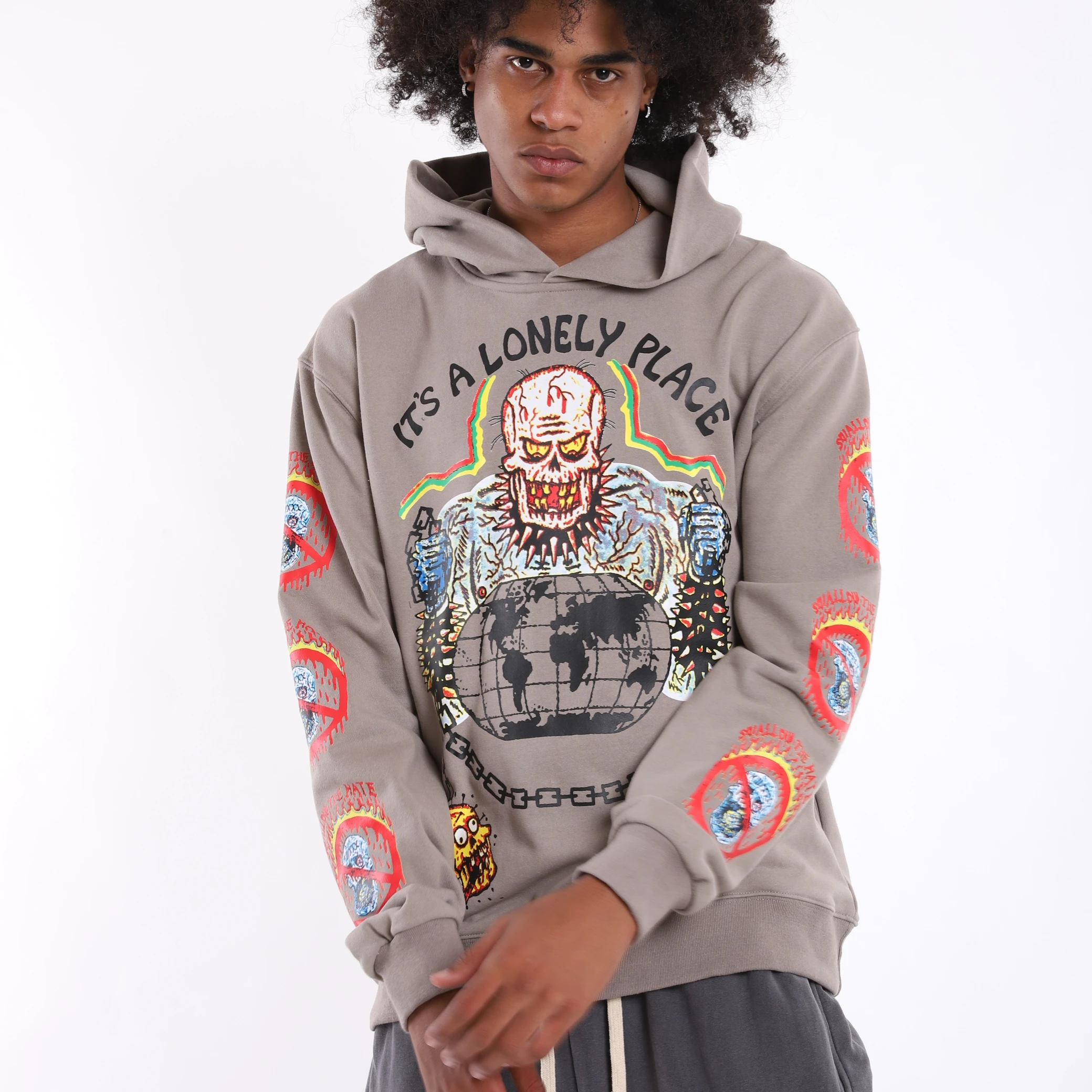 
OEM Streetwear Clothing Factory Custom Sublimated Logo Printing Hoodie 