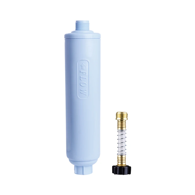  40043 RV Marine Water Filter with Flexible Hose Protector Protects Against Bacteria Reduces Bad Taste Odors