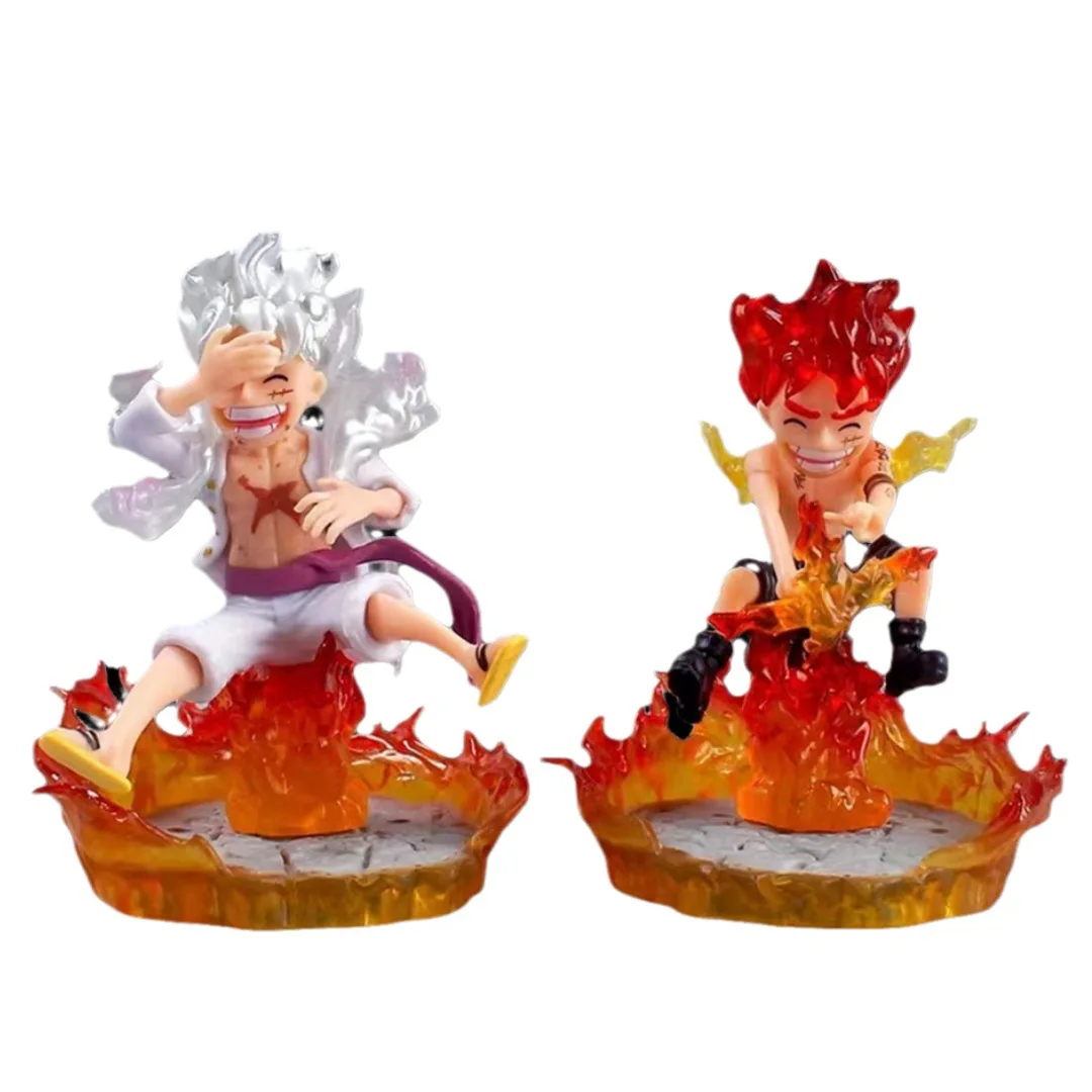 Factory stocking japan action anime figure White red hair luffy gear 5 action figure anime figure model toy