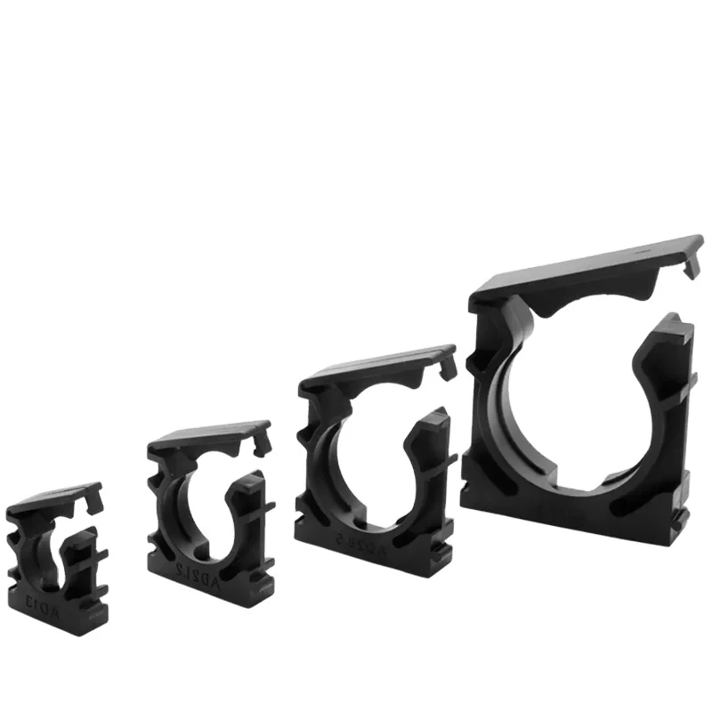 Electrical Wiring Cable Conduit Pipe Plastic Anchor Clamp Holder with Cover