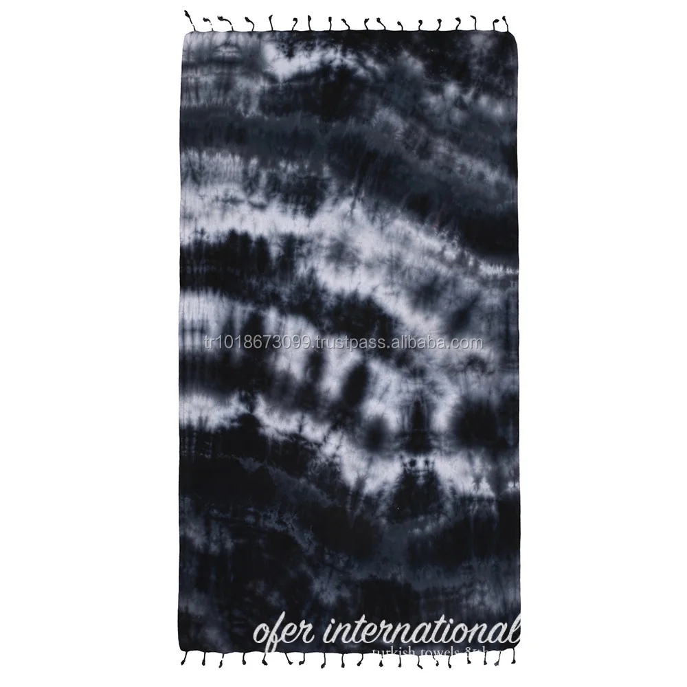 Tie dye Pestemal Turkish Beach Towel Tie-dye Fouta, Hand dyed - Made in Turkey cotton bedspreads Turkish Towel Handloomed 40x70