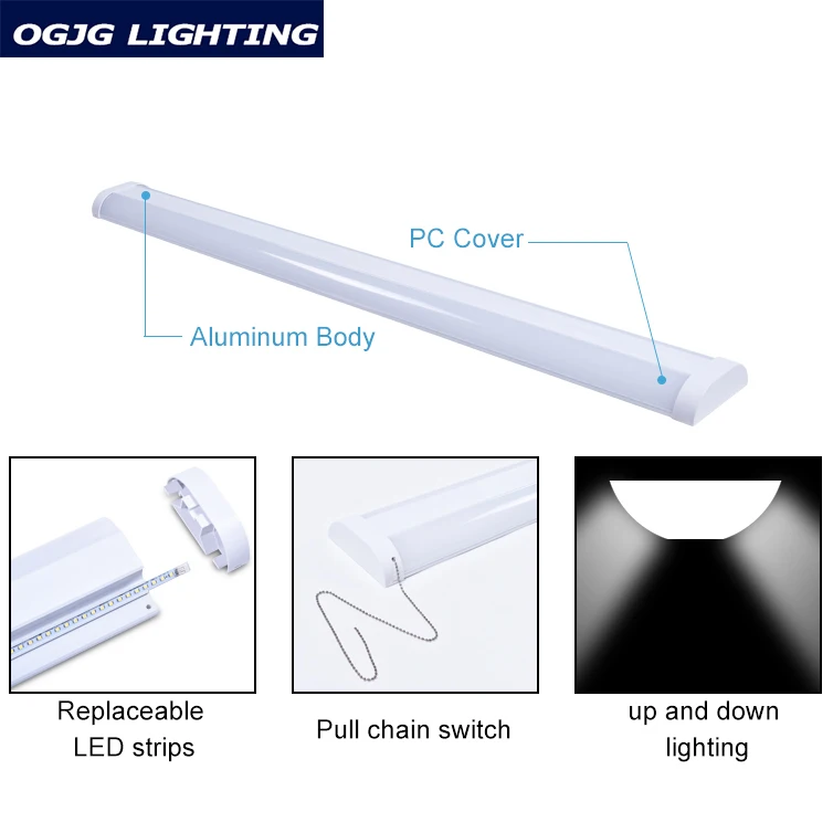 OGJG New Arrival hospital room unit lamp up down lighting fixture wall mount bed head led linear light
