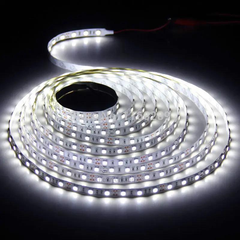 led strip light 5M 60led rgb color ip65 waterproof smd 5050 12v led strip