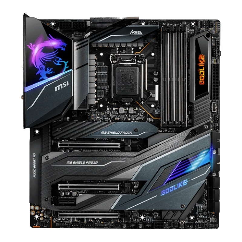 For MSI MEG Z490 GODLIKE ddr4 computer pc gaming motherboard support cpu intel Z490 lga 1200 msi main board