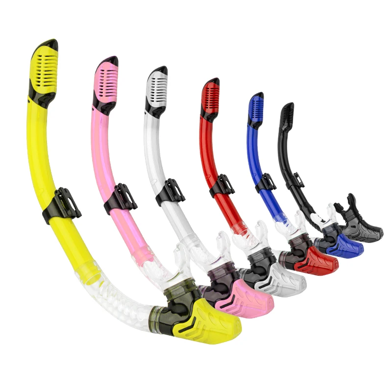Good price rotatable headband liquid silicone mouthpiece swimming snorkel frontal tube for training diving snorkeling