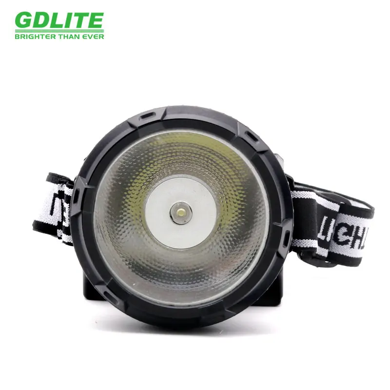 Flashlight Headlamp for Miner solar Powered Led Waterproof Case Max  White Light Body Lamp Fishing  gdlite