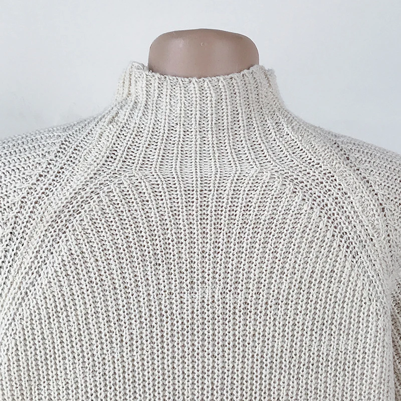 
Knitting Turtleneck Sweater Dress Women Fashion 2019 Autumn Winter Solid Long Sleeve Dresses Basic Slim Female Clothing 