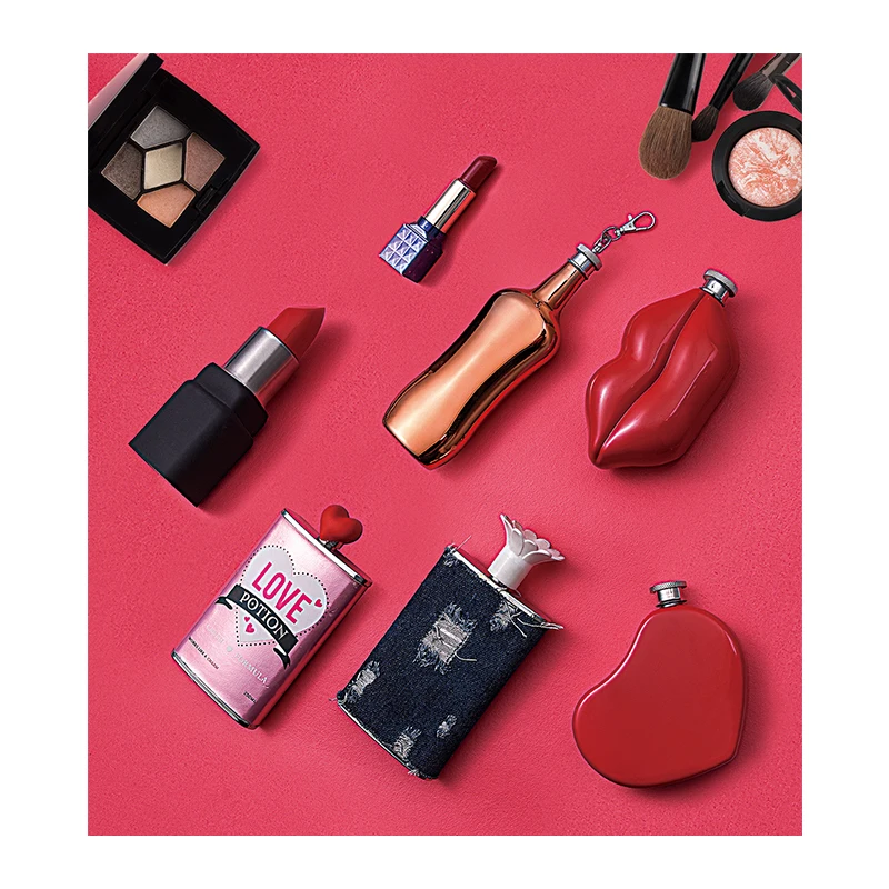 Customized 6oz alcohol 304 stainless steel hip flask design polished whisky hip flask