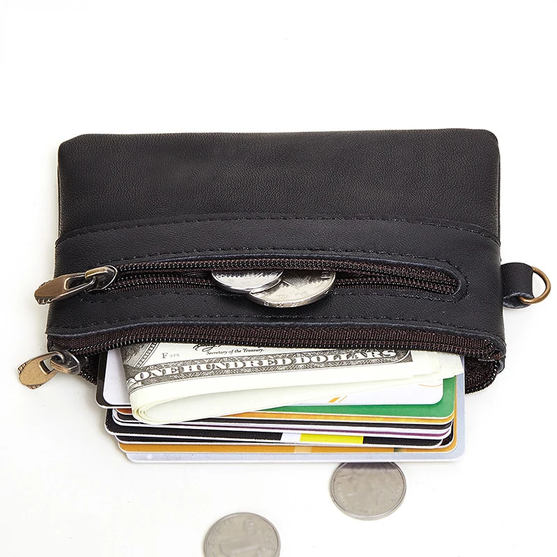 Men genuine leather Minimalist card holder wallet slim card holder Wallet