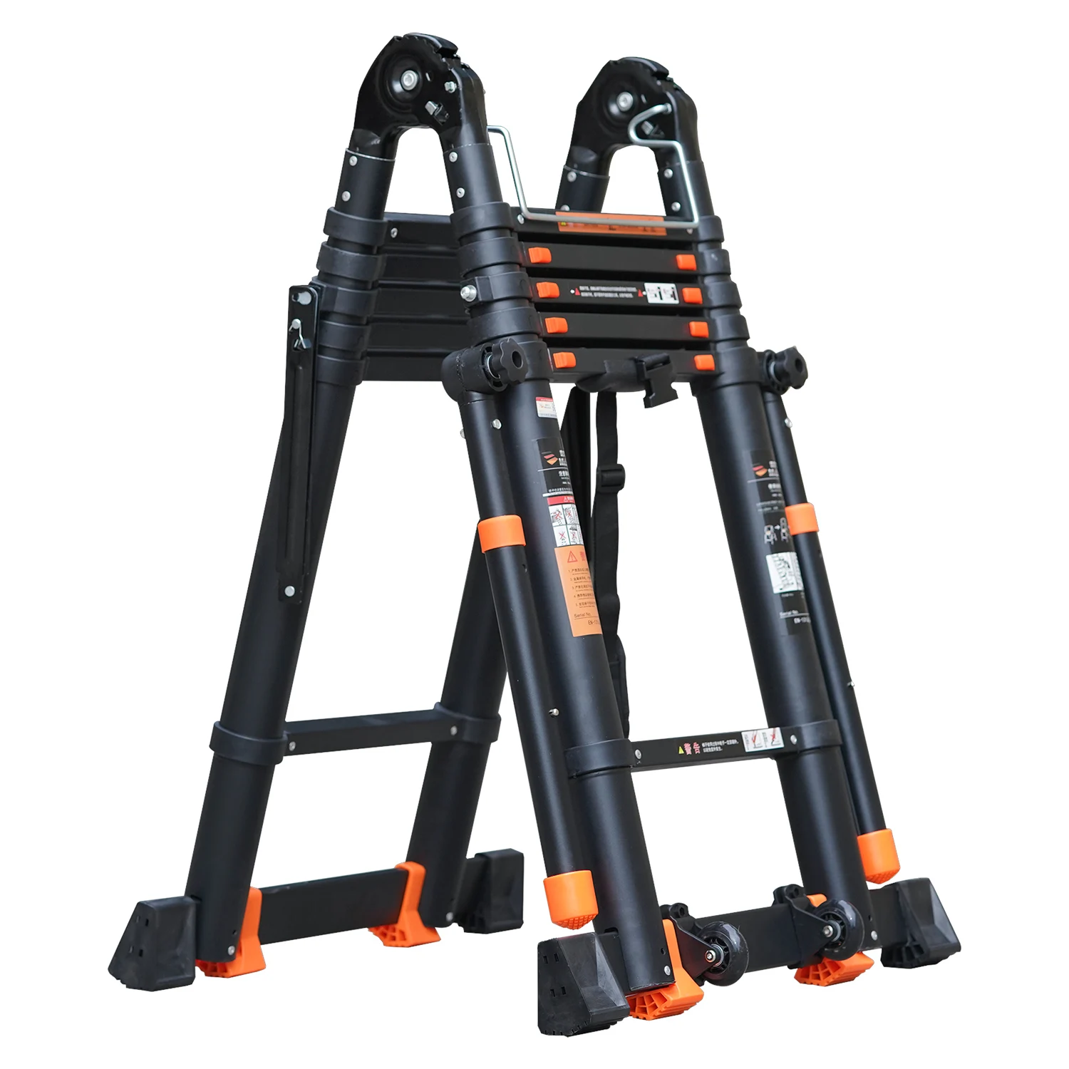 Portable Foldable Aluminium Telescopic Attic Step aluminium Extension Ladders