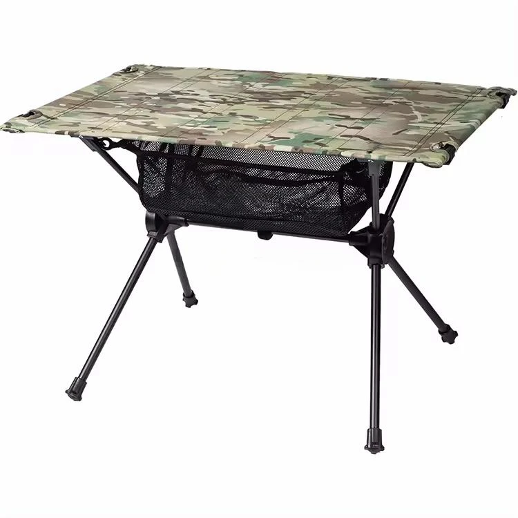 Portable Lightweight Aluminum Camping Table Compact Foldable Outdoor Backpacking Table with Beach Tent Side Feature