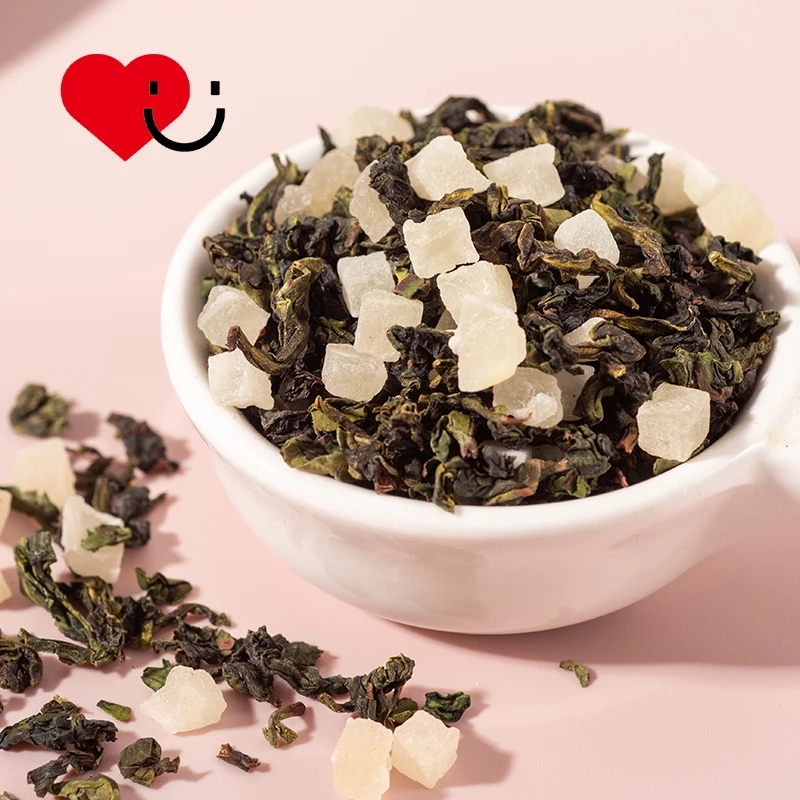 Peach Oolong tea hot or cold can be brewed triangle bag flavored fruit tea