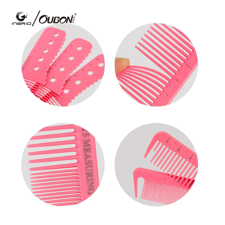 Professional Hair Scale Comb Set Salon Hair Cutting Styling Measure Combs
