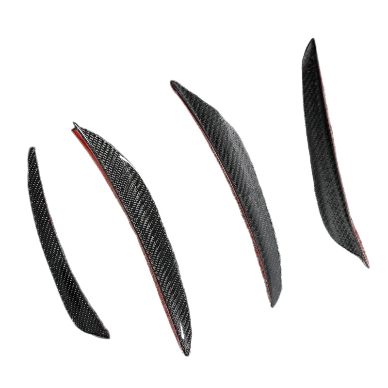 True carbon fiber AE style front bumper wind blade four piece set for the new BMW F98 X4M F97 X3M body kit front lip side skirt