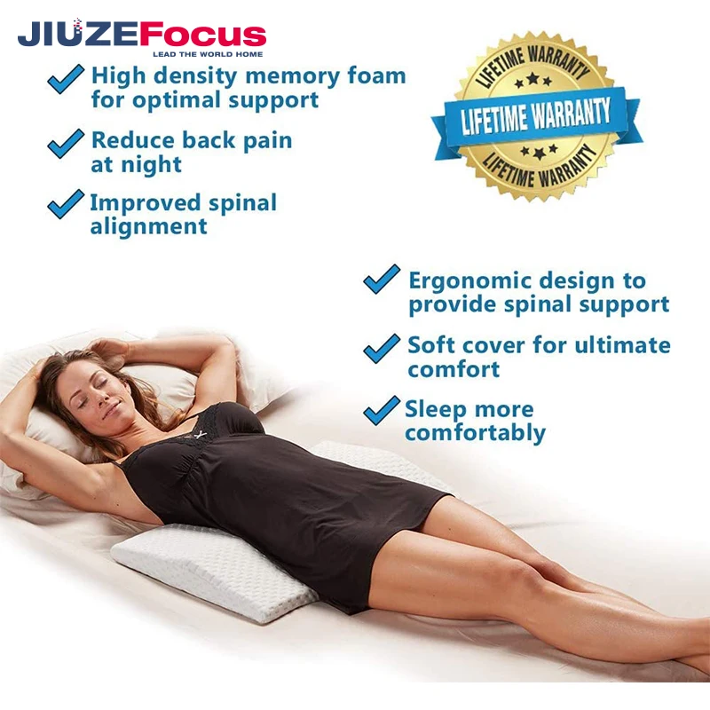 Leg And Foot Cushion Back Pain Relief Bolster Knee Pillow Provides Support for Side and Back Sleeping