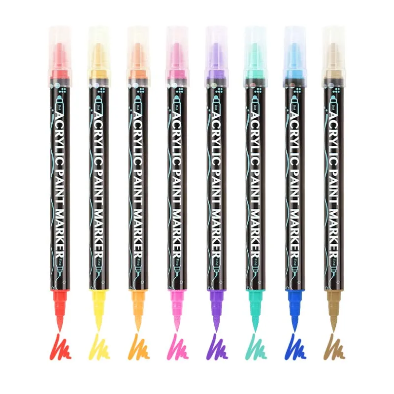Customized Packaging And Pen Barrel Hot Selling Colorful Ink Acrylic Marker For Drawing