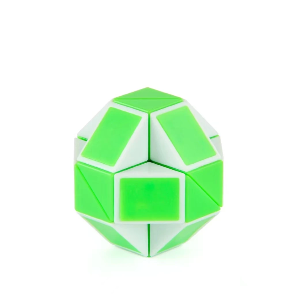 24 Sections Kids Gift Educational Geometry Graphics Intelligence Exercise 3D Colorful Plastic Folding Alien Cube Magic Ruler Toy