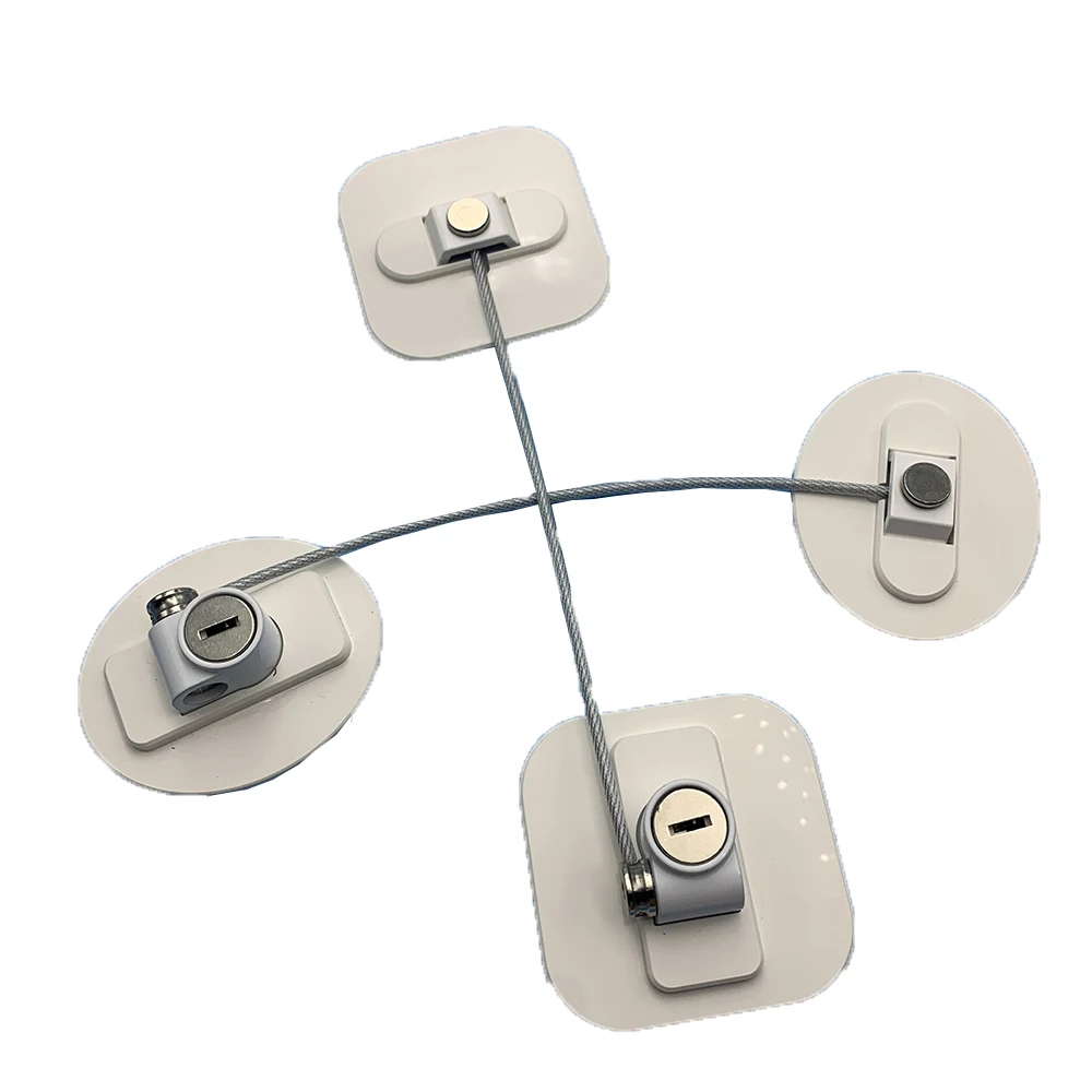 Refrigerator Baby Proof Locks for Kids Adhesive Password Keyless Child Safety for Closets Drawers Freezer Windows Cabinet Locks
