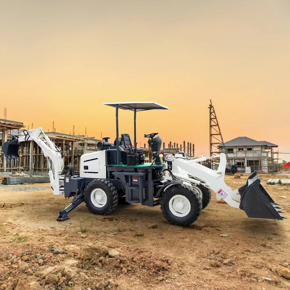 Epa mini tractor with backhoe and front end loader china 4x4 backhoe loader excav